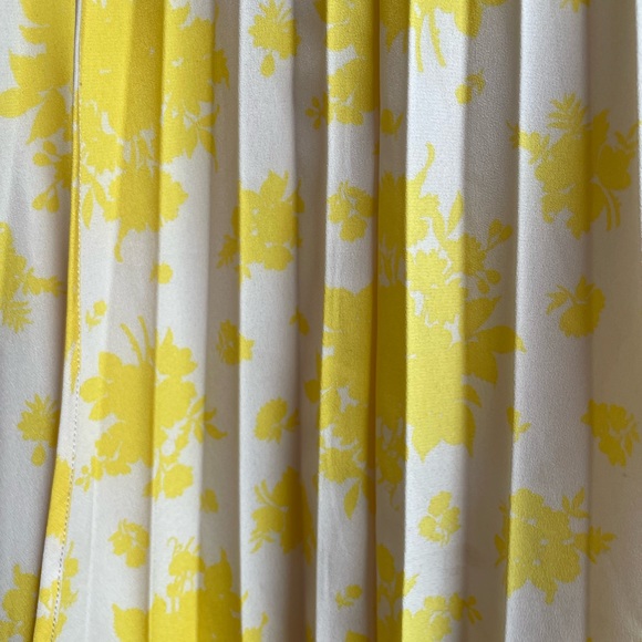 & Other Stories yellow floral print midi dress - Picture 4 of 4